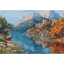 Castle In The Mountains Diamond Painting