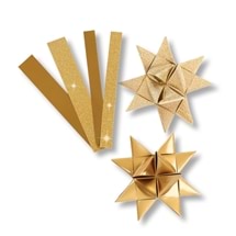 Decorations Paper Star Strips Gold