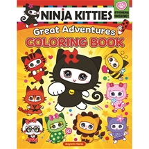 Ninja Kitties Colour & Sticker book