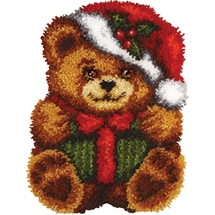 Christmas Teddy Latch Hook