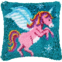 Unicorn Latch Hook Cushion