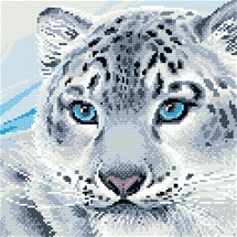 Snow Leopard Diamond Mosaic