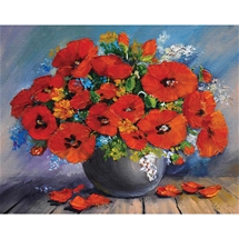 Red Bouquet Diamond Painting