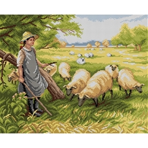The Shepherd's Daughter Tapestry Canvas