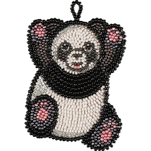 Panda Mini Bead Embroidery