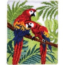 Macaws Latch Hook