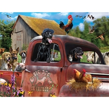 Big Dog In Charge Jigsaw Puzzle