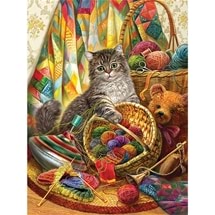 Kitten and Wool Jigsaw Puzzle