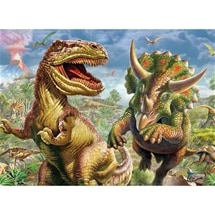 T-Rex & Triceratops Jigsaw Puzzle