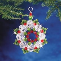 Classic Indent Christmas Beaded Ornaments