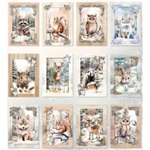 Animals In Winter Folding Cards