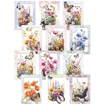 3D Wild Flowers Greeting Cards