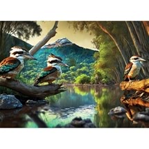 Kookaburra Laughs 1000pc Jigsaw Puzzle