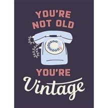 You're Not Old You're Vintage