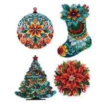 Christmas Decorations Counted Cross Stitch kits