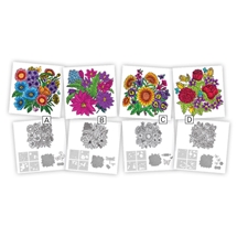 Flower Bouquet Stencils, Stamps and Die Sets