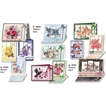 Triptych 3D Flower Cards