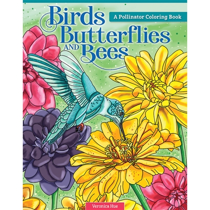 Birds, Butterflies and Bees Colouring Book