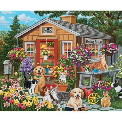Visiting The Potting Shed 1000 pc