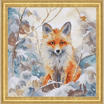 The Huntress Counted Cross Stitch kit - The Fox Collection